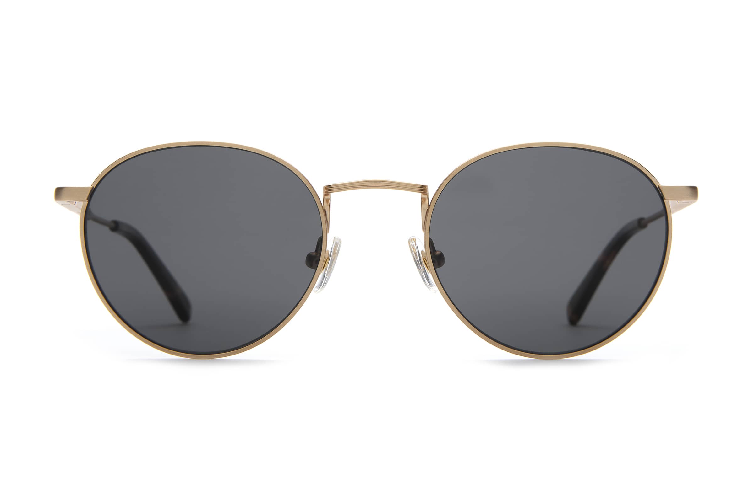 Metallic 2025 gold sunglasses