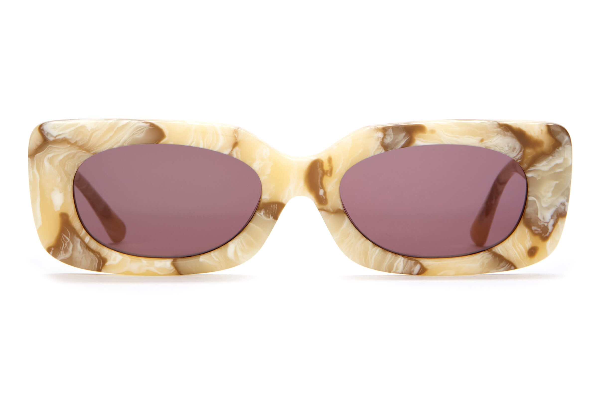 Crap® Eyewear The Supa Phreek Cream Marble Bioacetate Sunglasses