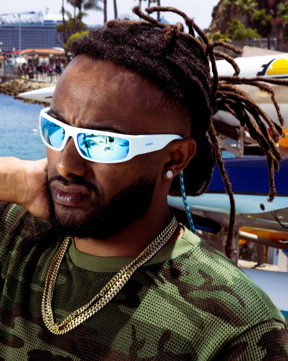 The Kiki'z Sunglasses by Aminé - Glacier Blue | CLBN x Crap
