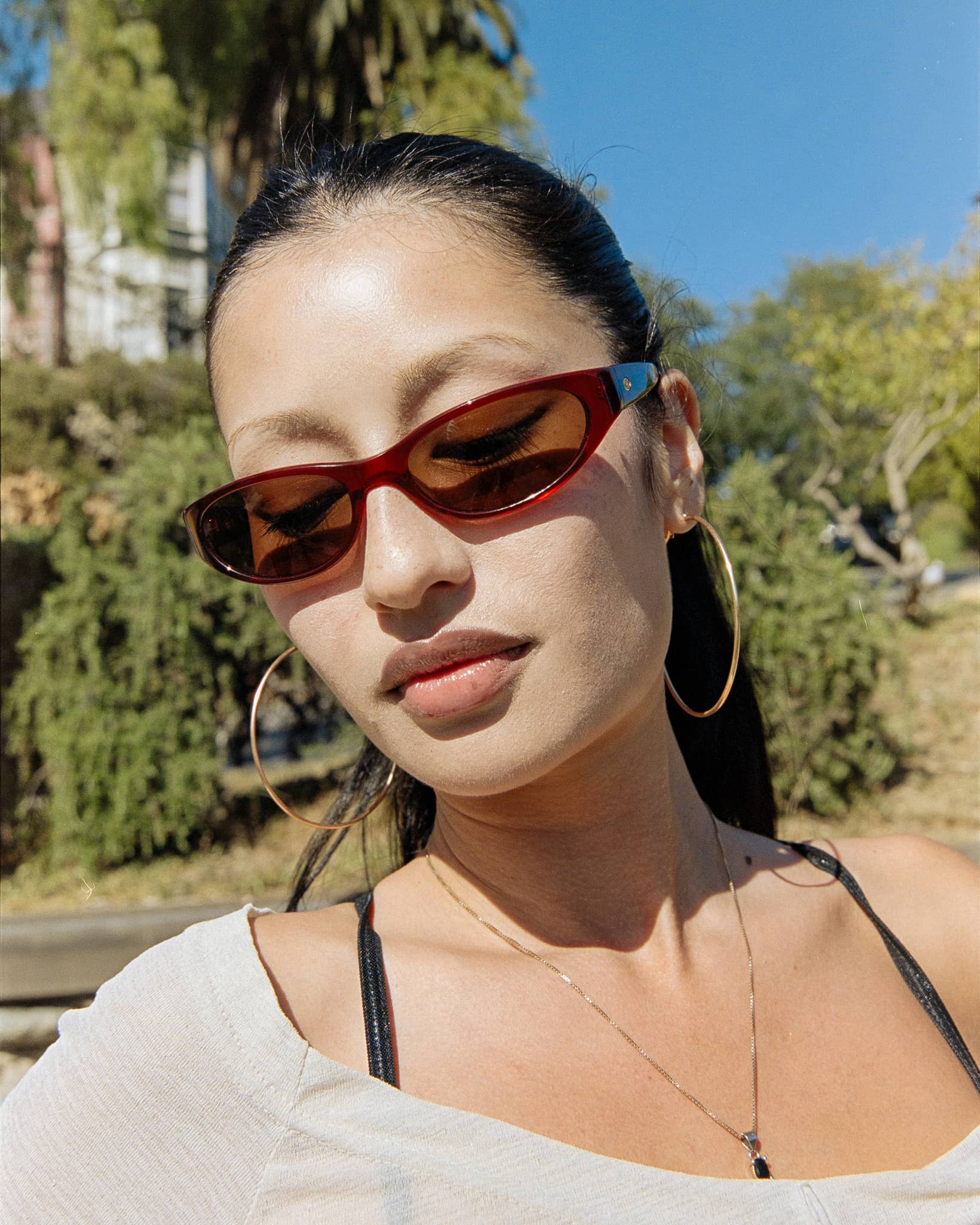Crap® Eyewear | The Mini Funk Black Cherry Red Bio Wraparound