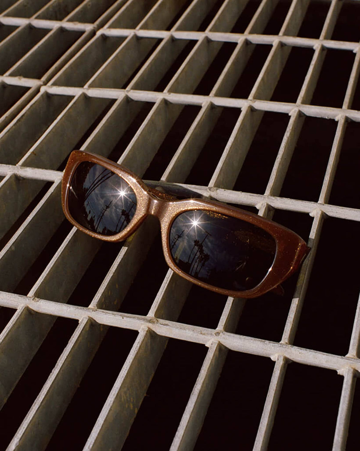 SEE 6735 Crystal Inlay Sunglasses - Gradient Lenses, Metal