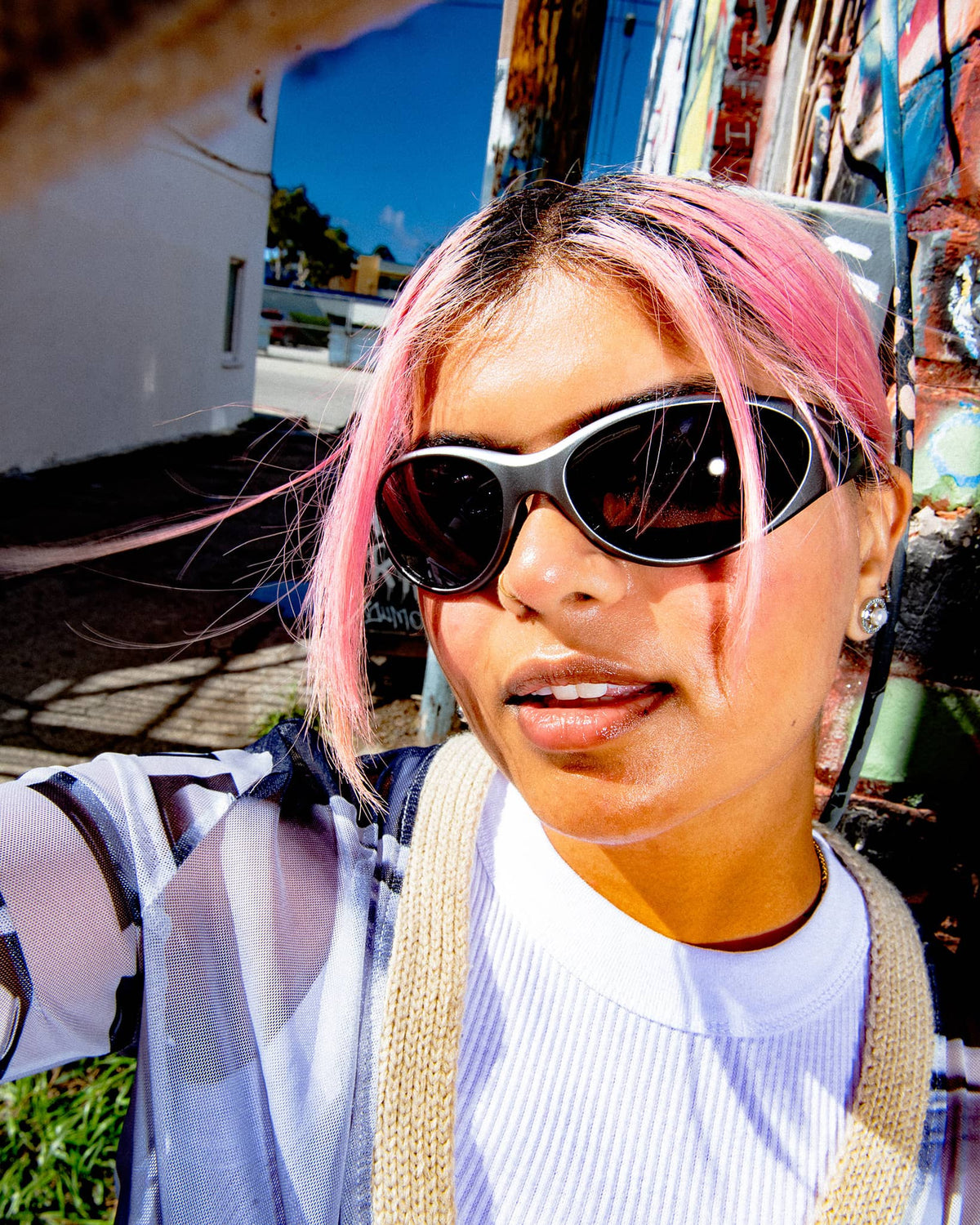 小物 Crap eyewear Crap® Eyewear | The Head Rattle Black Bioacetate Plum Tint