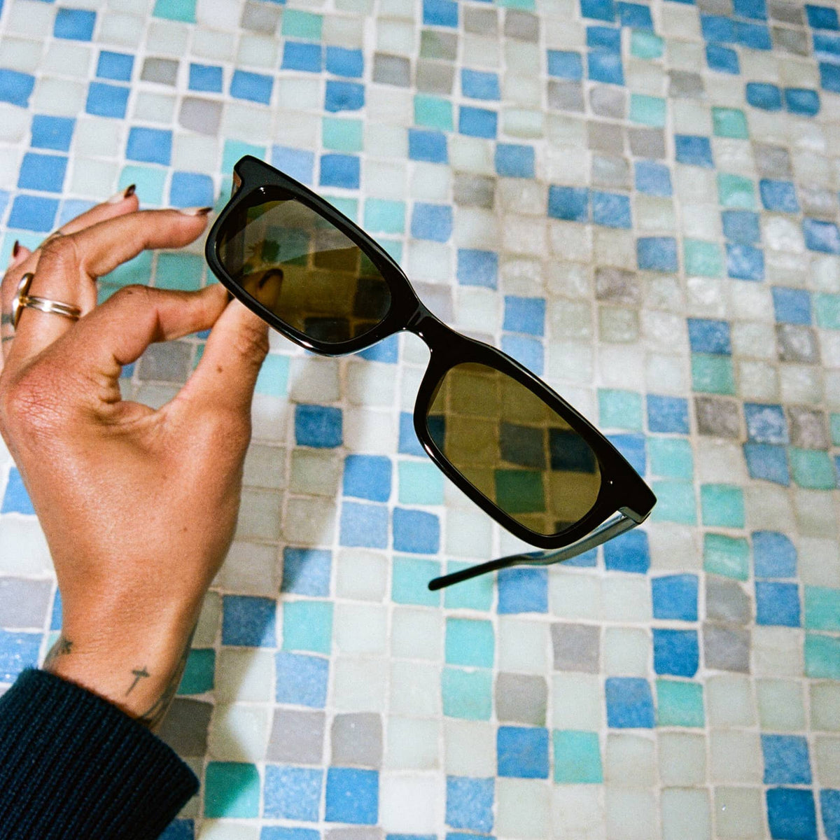 Crap® Eyewear | The Idle Daze Black Moondust Bioacetate Sunglasses