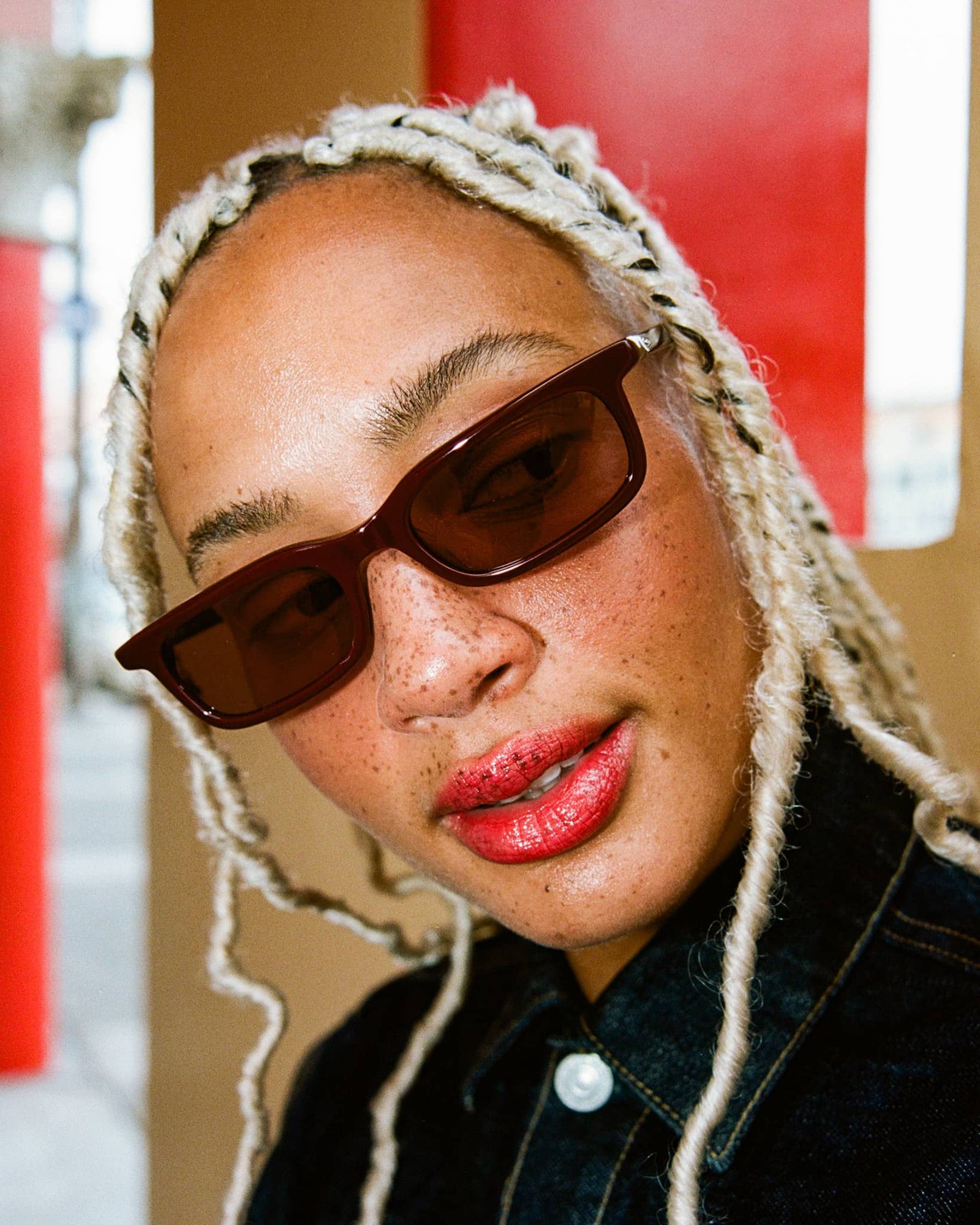 Crap® Eyewear | The Idle Daze Mahogany Red Bioacetate Sunglasses