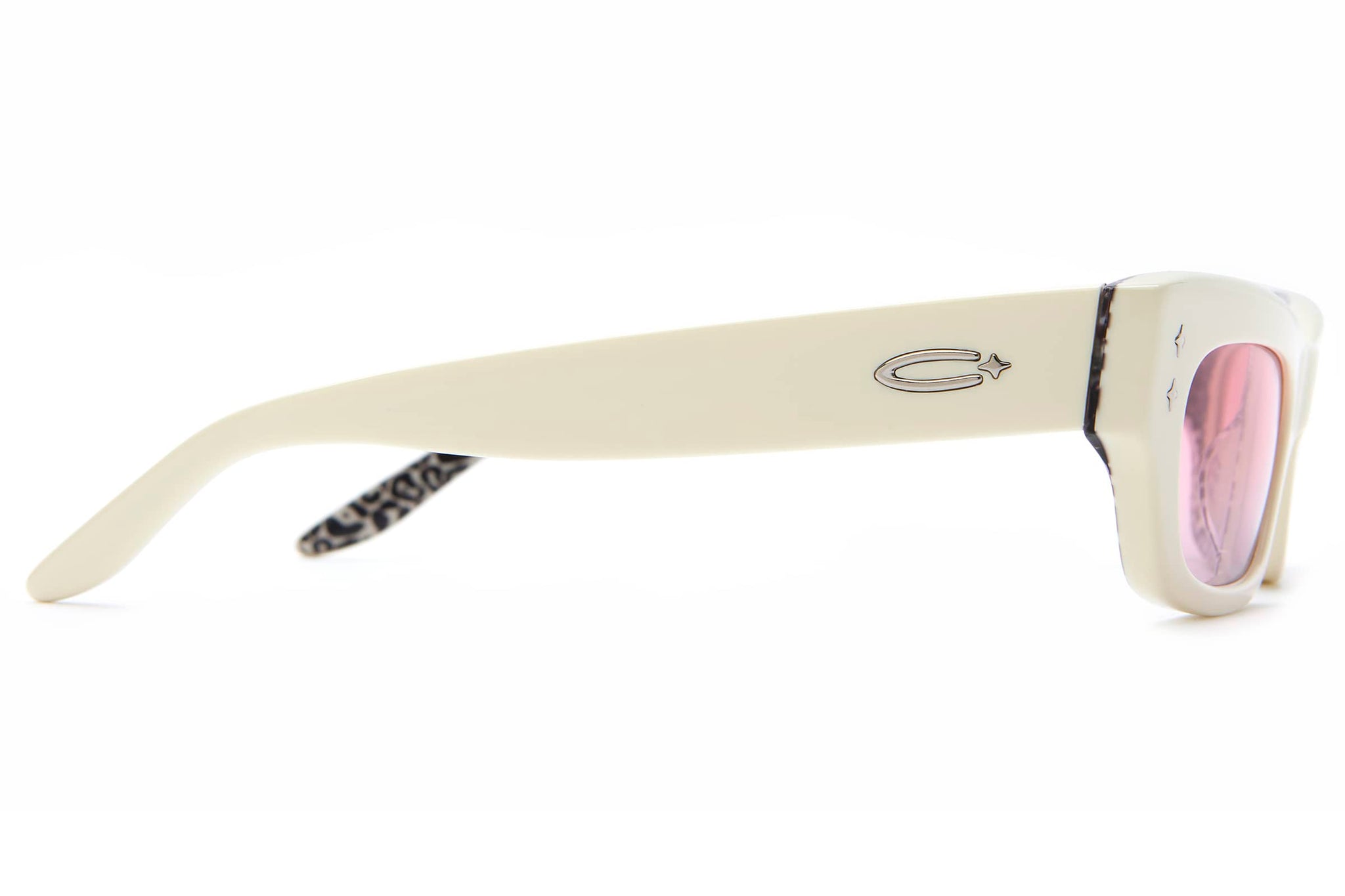 Crap Eyewear The Glam Rodeo Cream Leopard Bioacetate Sunglasses Crap Eyewear