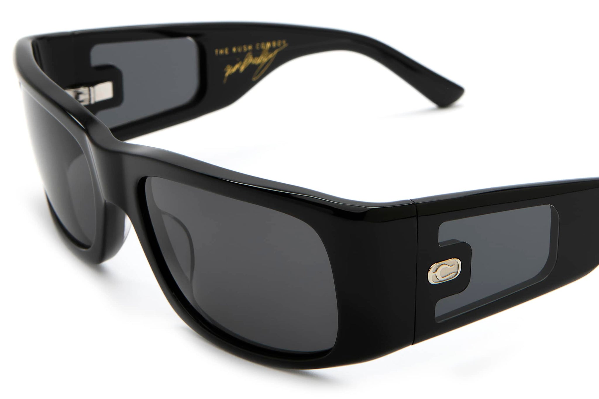 DESIGN Chunky Rectangle Sunglasses In Black With Smoke Lens - Foto 3