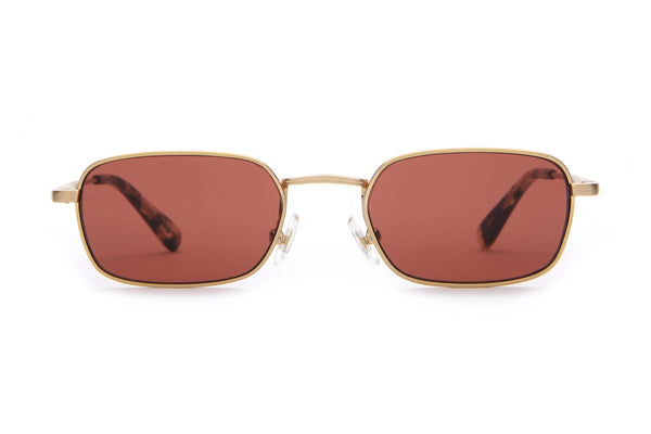 Crap® Eyewear | The Nu Bloom Rosewood Tint Square Wire Sunglasses