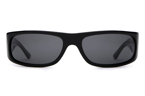 Crap® Eyewear | The Speed Charm Black Bio Polarized Wraparound
