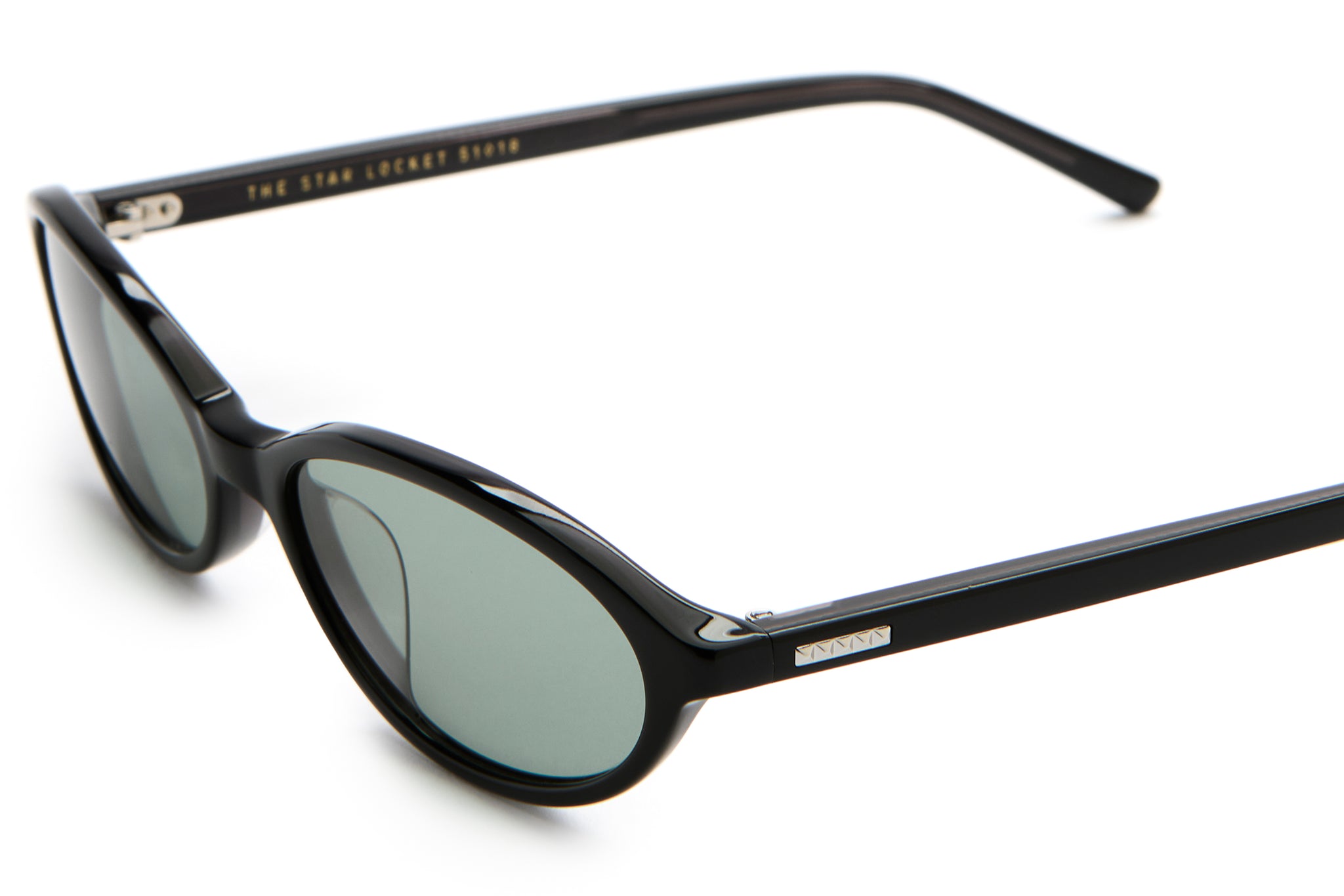 Crap® Eyewear | The Star Locket Black Bioacetate Small Oval