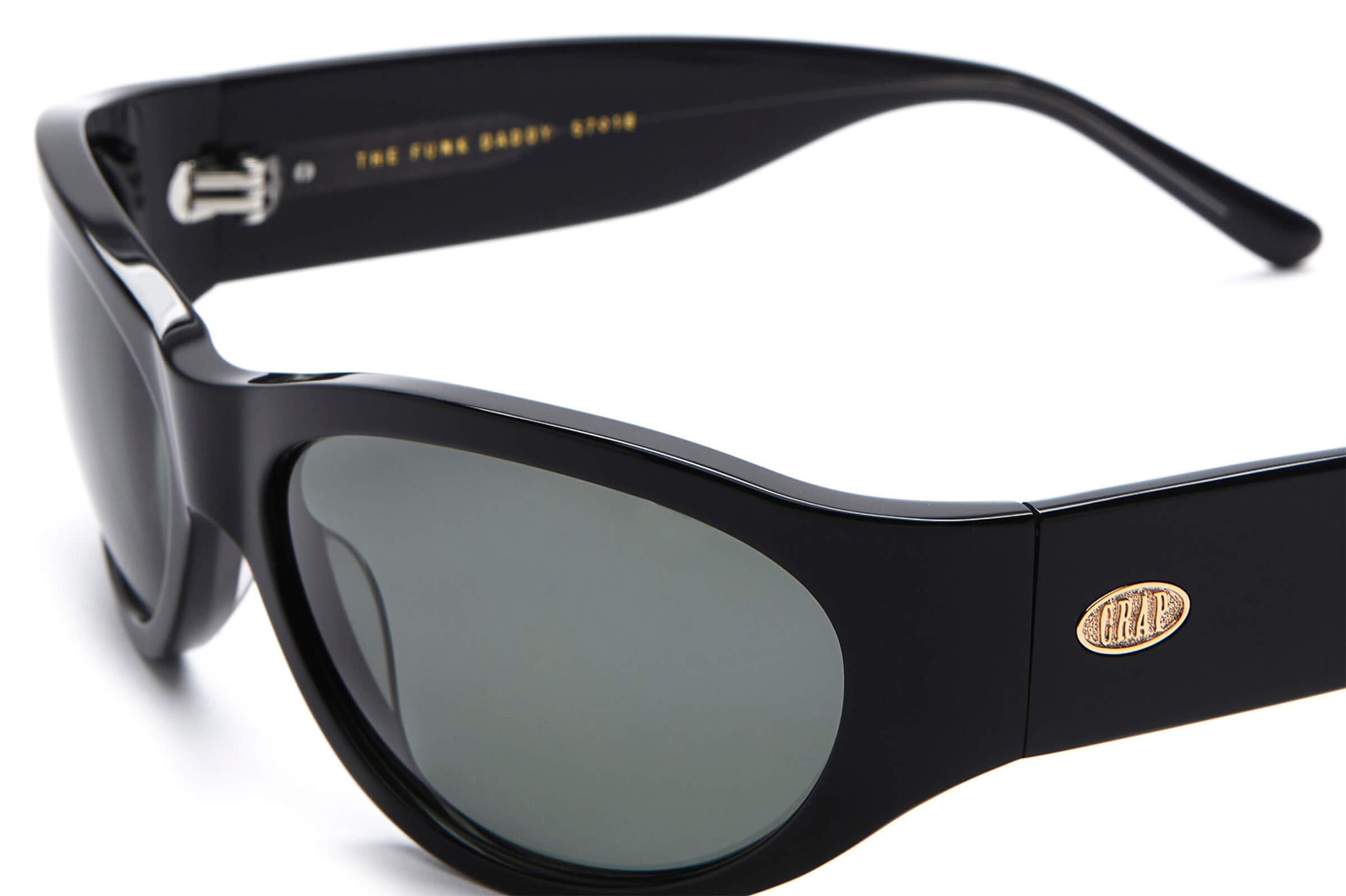 Crap® Eyewear  The Funk Daddy Black Bio Polarized Wraparound Sunglasses –  Crap Eyewear