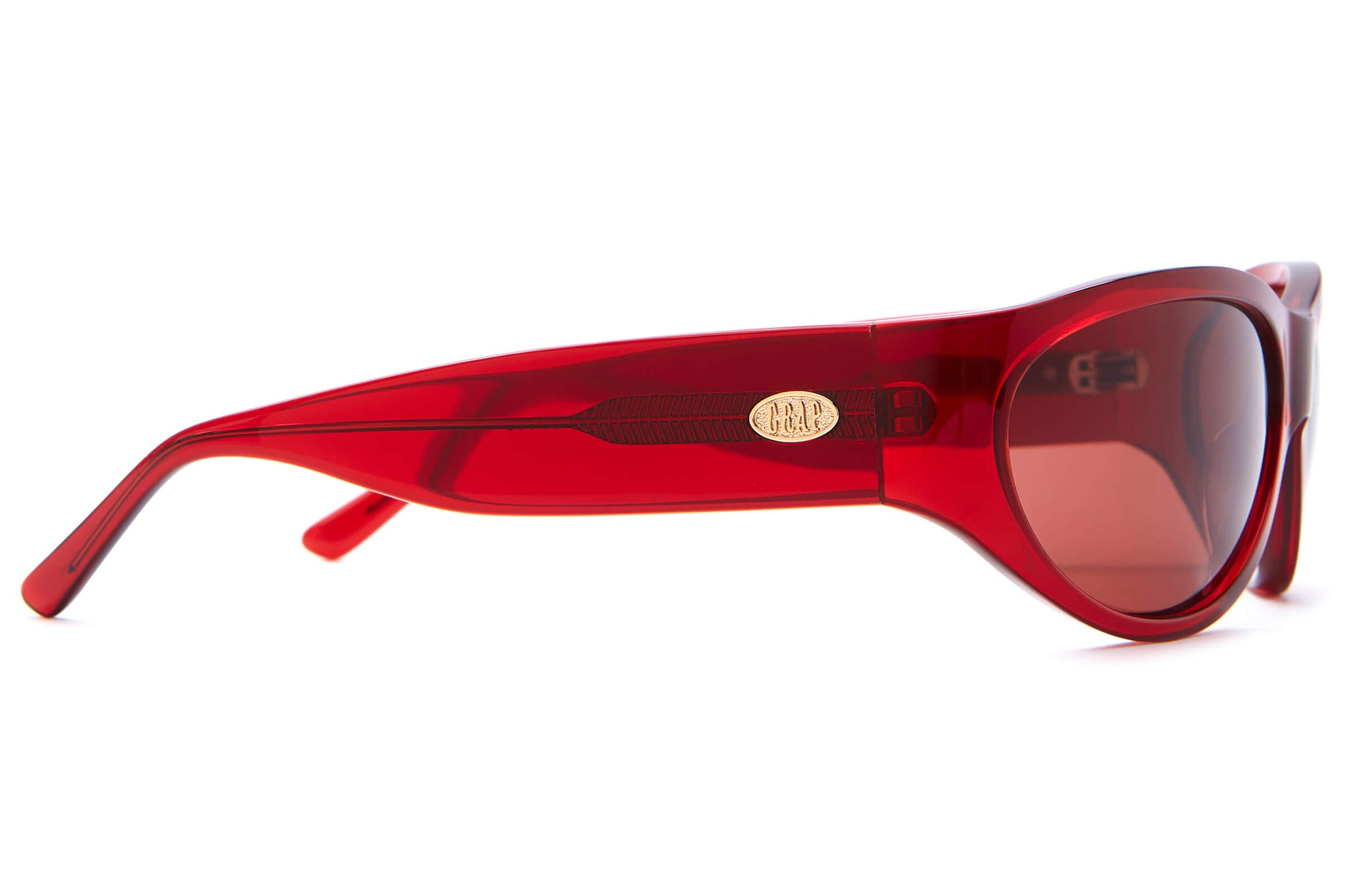 Factory Square Plastic Sunglasses - Red