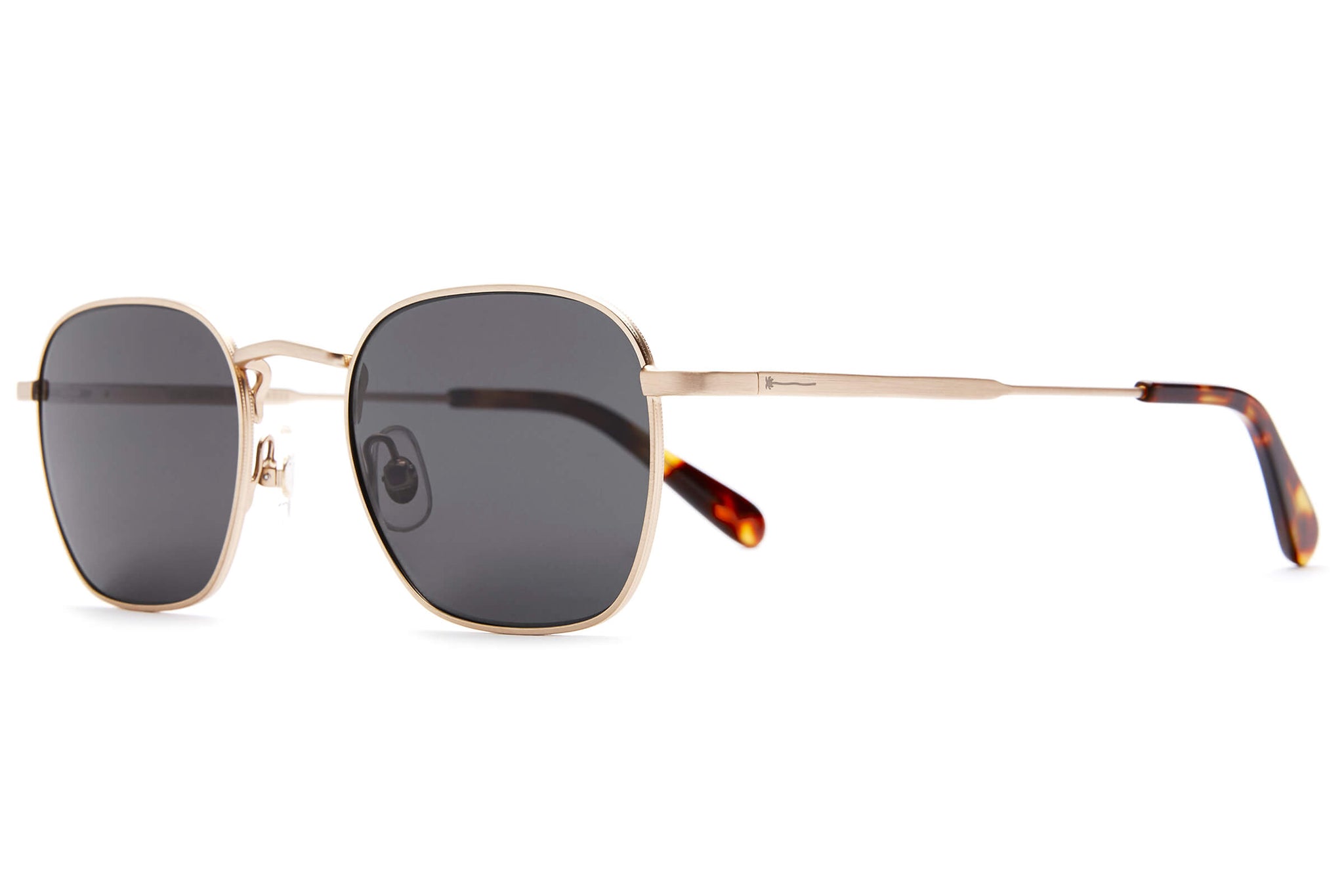 Crap® Eyewear  The Groove Pilot Gold Polarized Square Sunglasses
