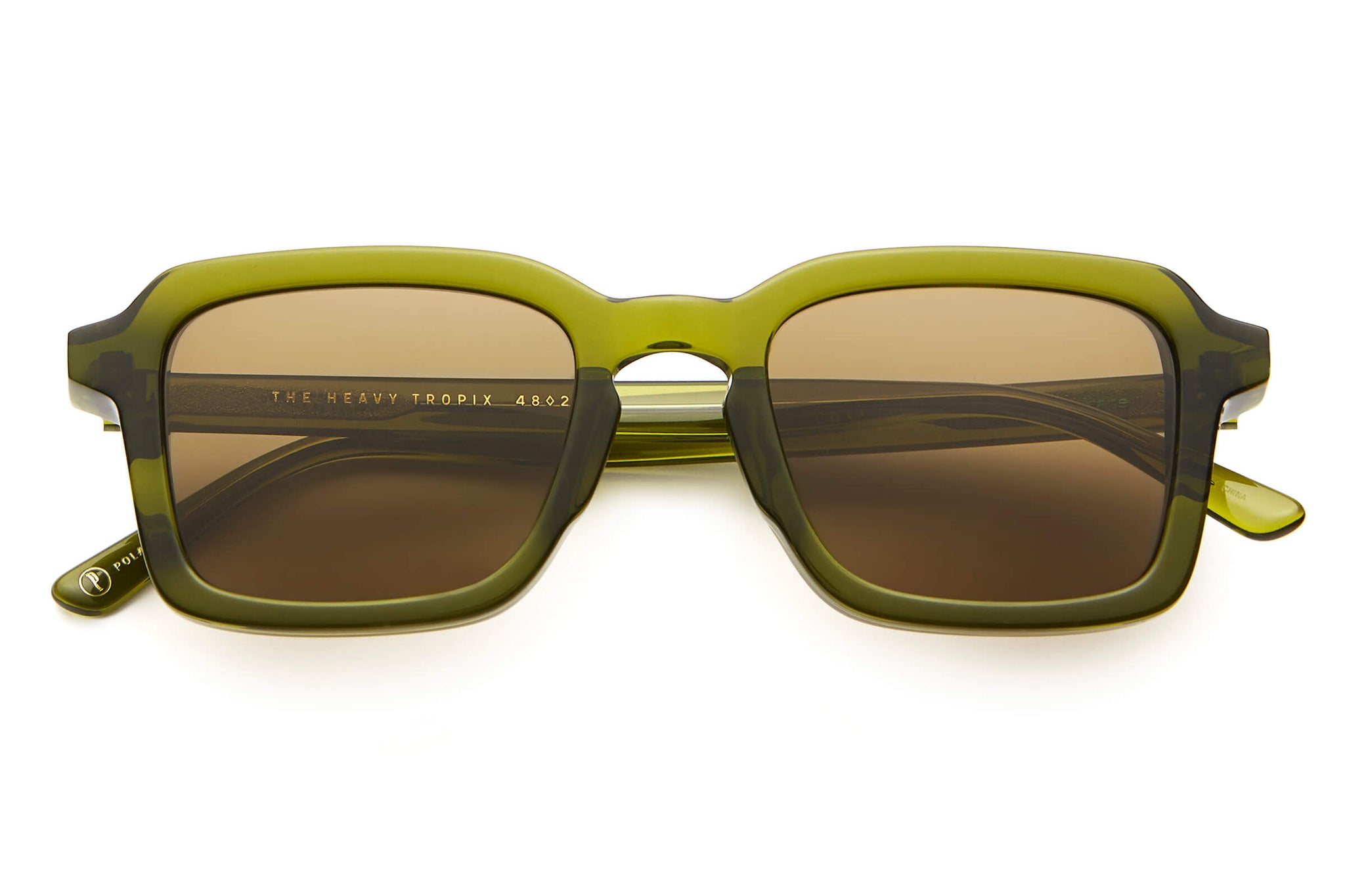 Crap® Eyewear  The Heavy Tropix Olive Green Polarized Sunglasses