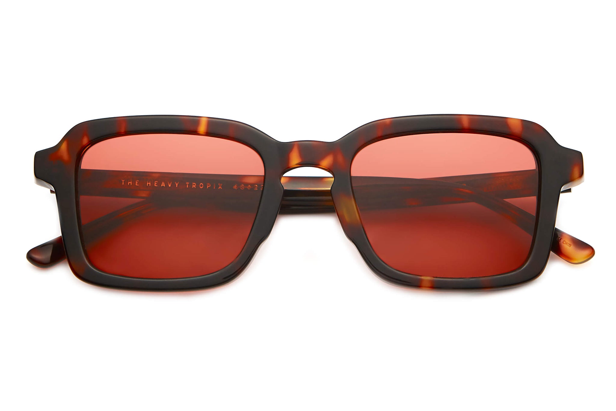 Crap® Eyewear  The Heavy Tropix Dark Tortoise Square Sunglasses – Crap  Eyewear