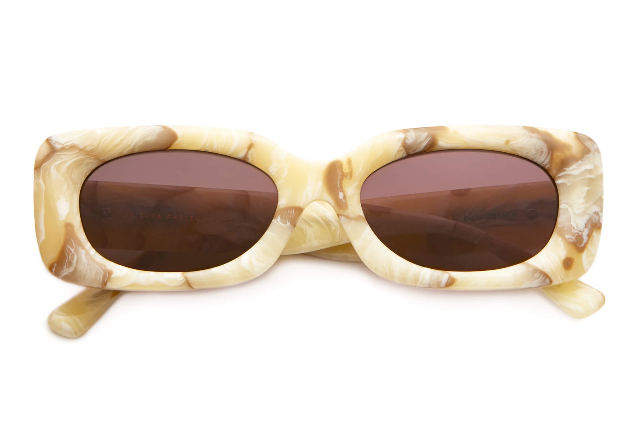 Crap® Eyewear | The Supa Phreek Cream Marble Bioacetate Sunglasses – Crap  Eyewear